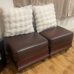 2 Taburetes Cuadrados