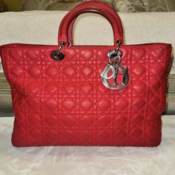 Dior “Lady Dior” large handbag