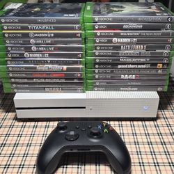 Microsoft Xbox One S White 1TB Console Controller Bundle Tested 24 Games 