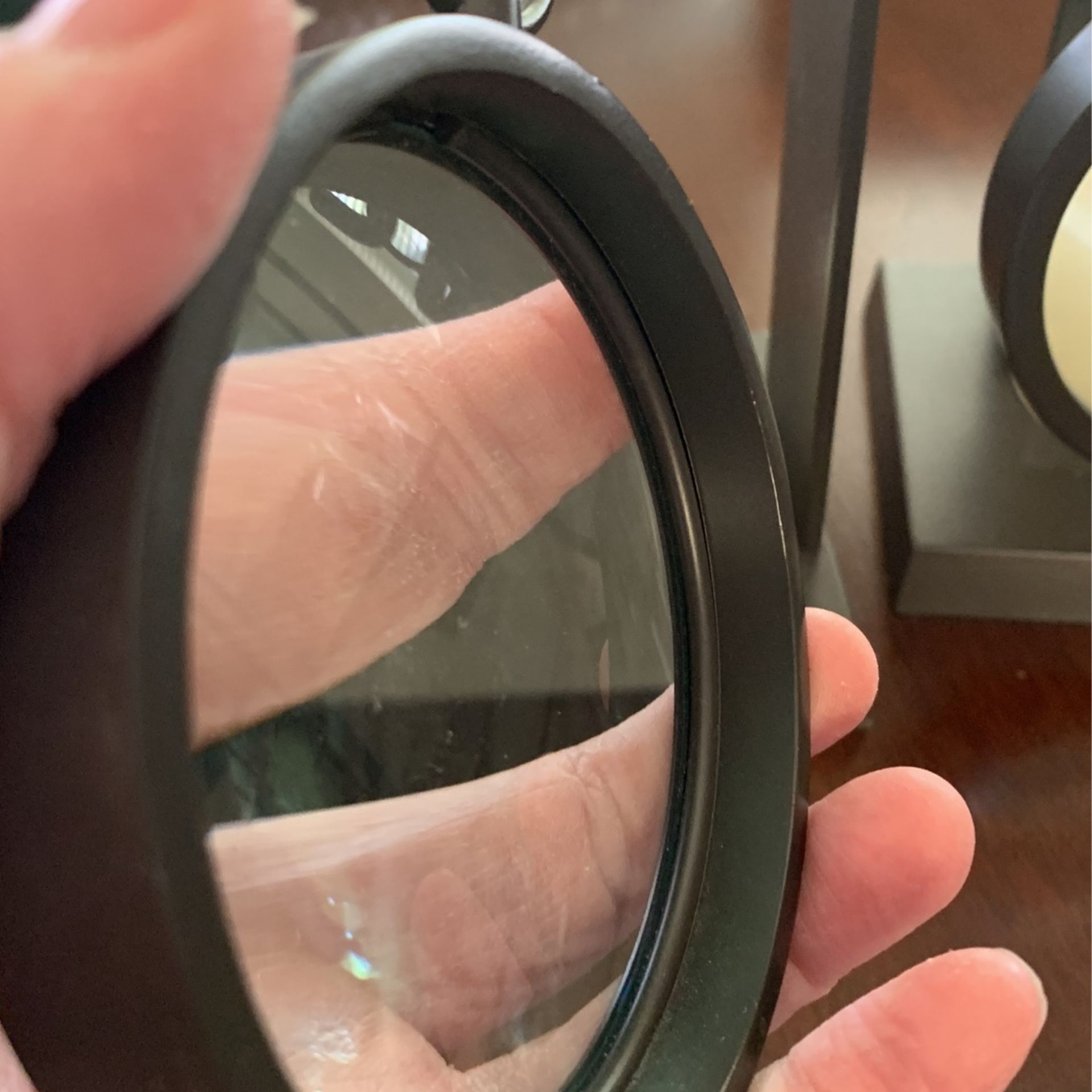 2 Decorative Candle Holders W Magnified Glass