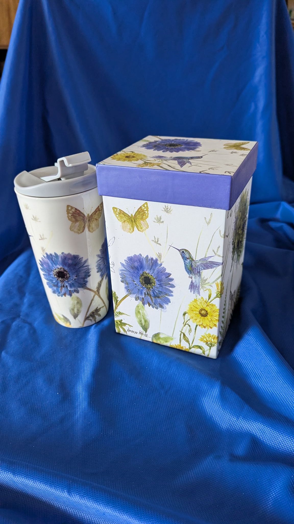 New Cypress Refresh mug with decorative box.