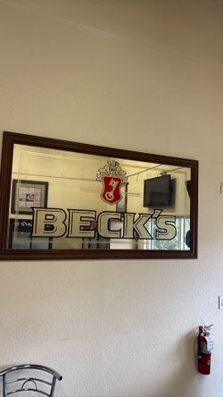 Becks Beer Mirror Art