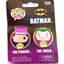Funko POP! Pins DC Heroes Batman: Penguin and The Joker (2 Pack)