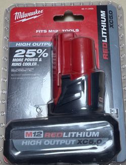 Milwaukee M12 RedLithium High Output XC5.0 Battery