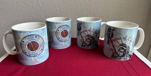 NEW New York Mug Set (4), 18 oz.
