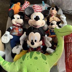 Disney Mickey Mouse/Ario /Elmo plushies