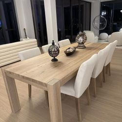 Brand New Dining Table Set With Bench And Chairs, Same Day Delivery 