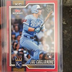 Jac Cagllianone Rookie Card RED 2026 Topps Rip Night #BB23 Exclusive RC Royals