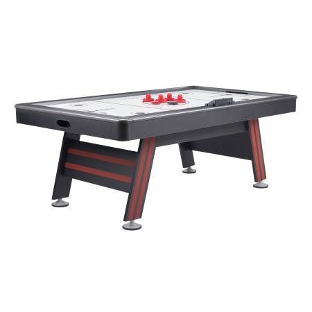 Airzone Air Hockey Table with High End Blower, 84", Red and Black