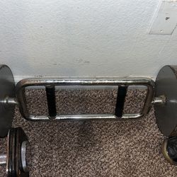 Weights And Curl Bar
