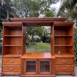 Entertainment Center / Hutch - Solid Wood, Beautiful Finish 