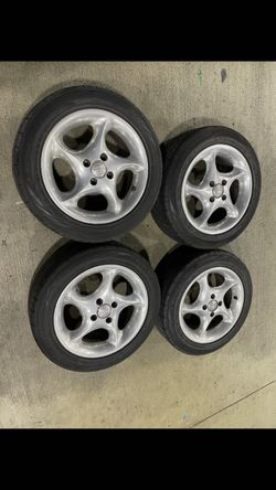 4 — 195/55r15 4x100 4x3.94  Mazda Miata NA NB Xa Xb Echo Wheels Rims Tires!!!!!!!!!!!!