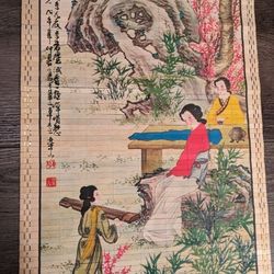 Beautiful decorative collectible Asian scroll wall art /artwork. See my other items available. Pick up in Kirkland Woodinville area or mail.