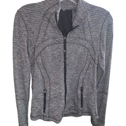 Lululemon Heathered Gray/Black Ladies Define Jacket Size 8