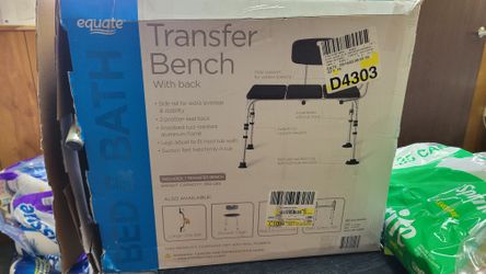 Equate transfer bench online with back