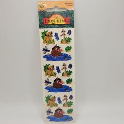 Vintage NOS Sandylion Prismatic Lion King Stickers Simba Timon Pumba