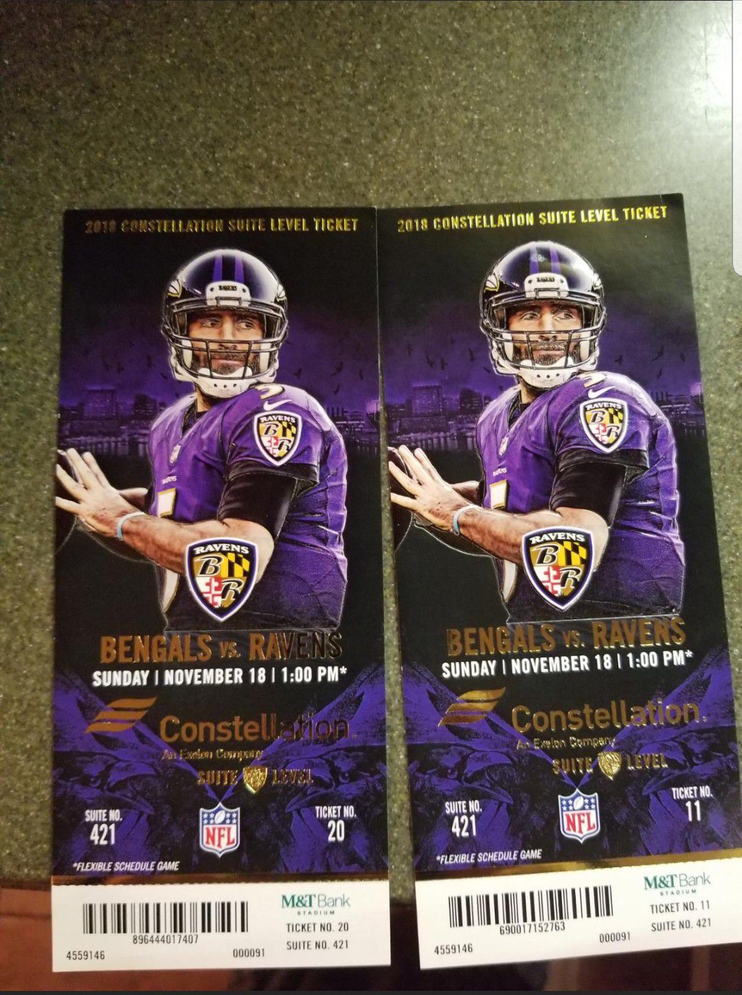 Raven's game tickets