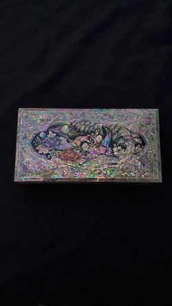Vintage Japanese Mother Of Pearl Jewelry Box 