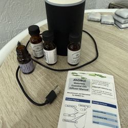 Oil Diffuser Unit Waterless  Mist Color Change With 4 Refills Value 45