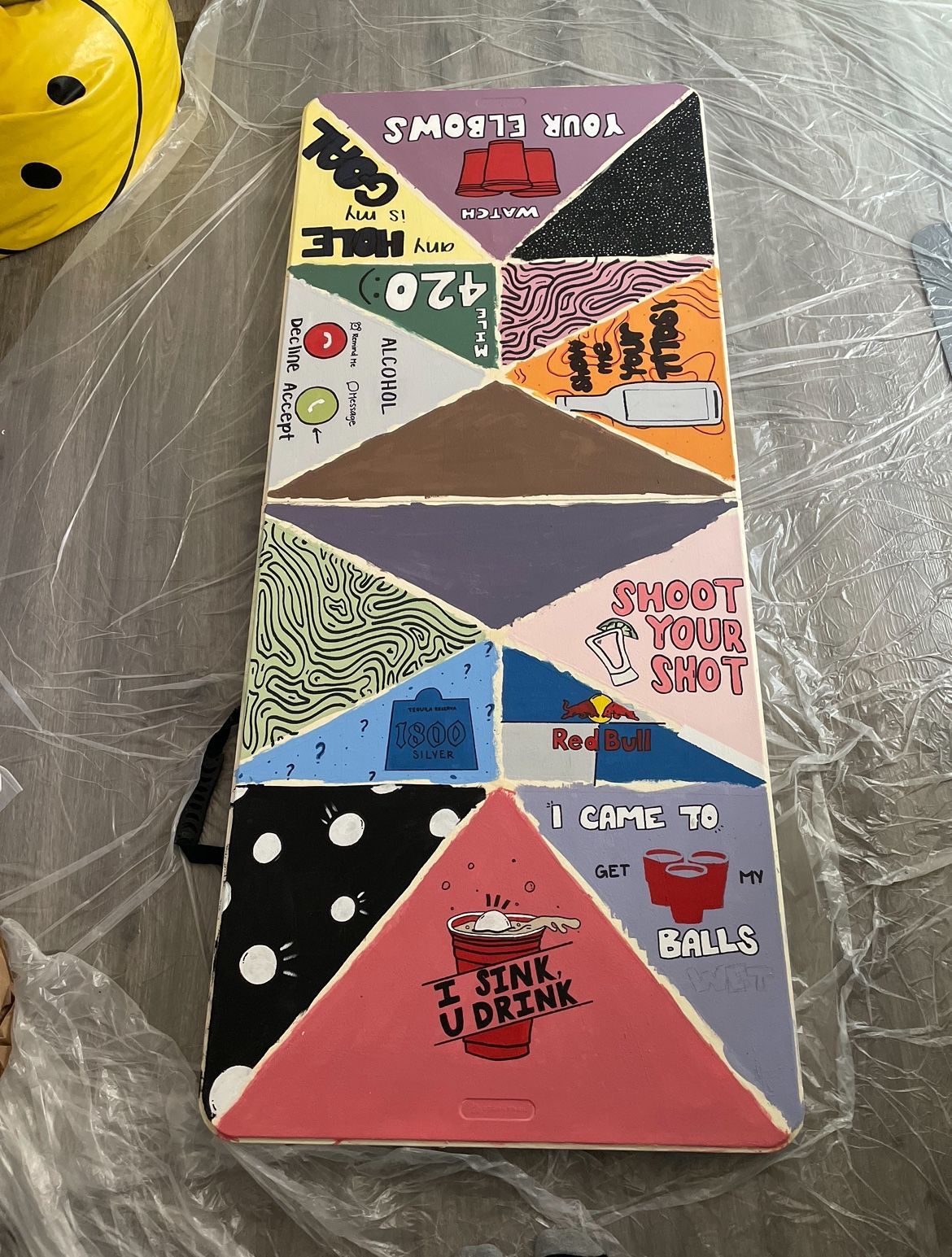 foldable beer pong painting table services!