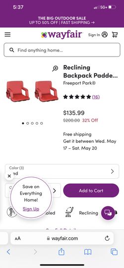 Backpack Chair