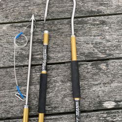 Matching New Aluminum Harpoon and Gaff Set