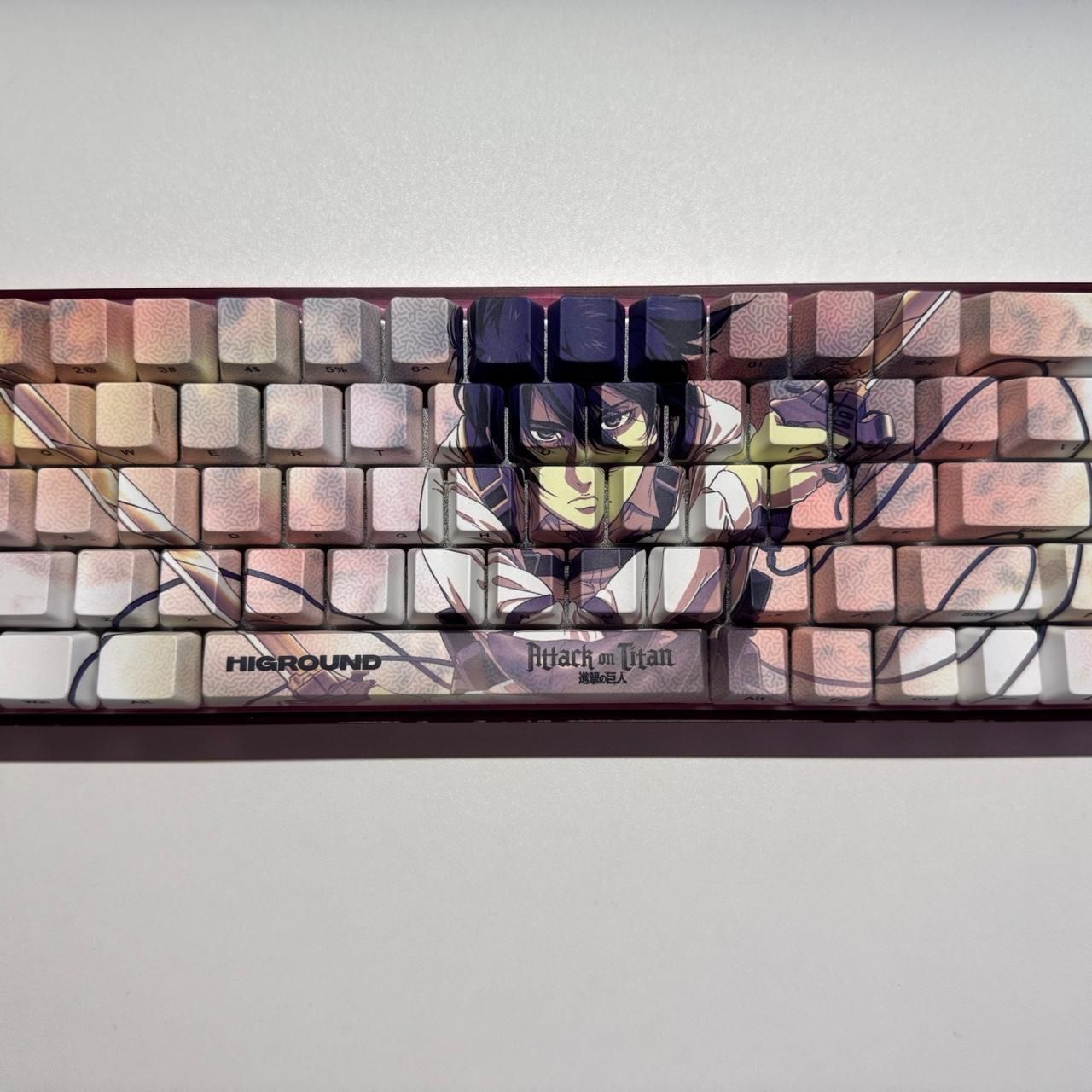 Higround Attack On Titan (Mikasa) Limited Edition Keyboard(9)49