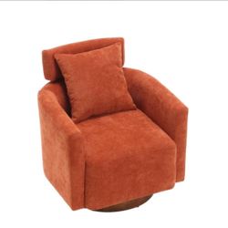 ZNTS COOLMORE 360 degree rotation design, multi-gear adjustment backrest, soft and comfortable chenille W1539P215318  27.95''H* 27.95''W*20.86''D
