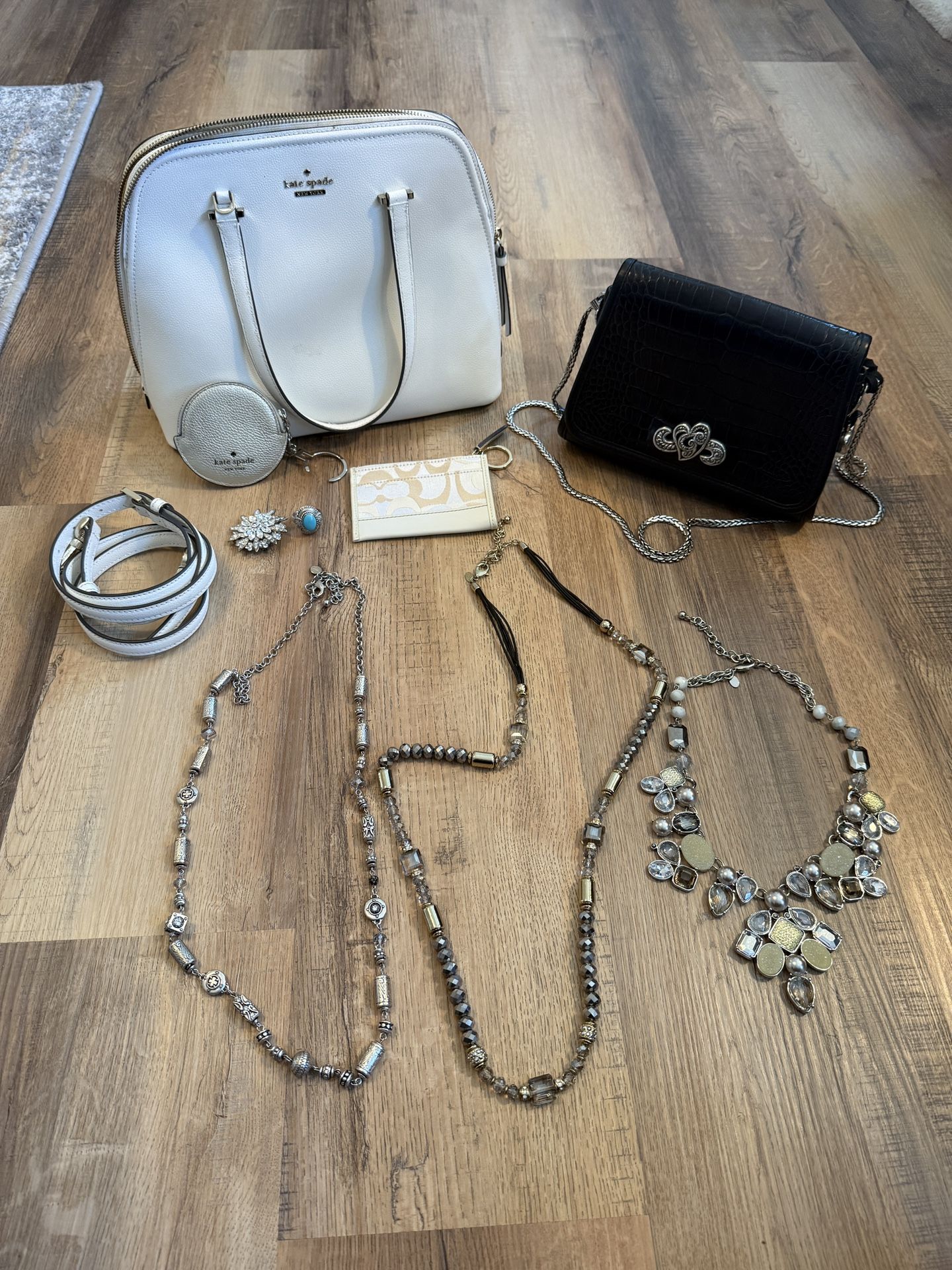 Kate Spade Purse,Brighton Leather Crossbody Bag,Coach Card Holder,Chico Jewelry