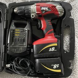 Skil Cordless Drill. 18 Volt. Includes Two Batteries