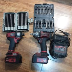 Mac Impact Driver And Bits 3/8 Mac Impact 2 Battery's And Charger
