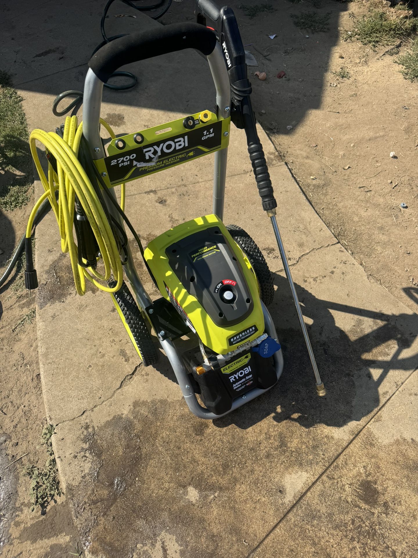 RYOBI 2700 PSI 1.1 GPM Cold Water Corded Electric Pressure Washer