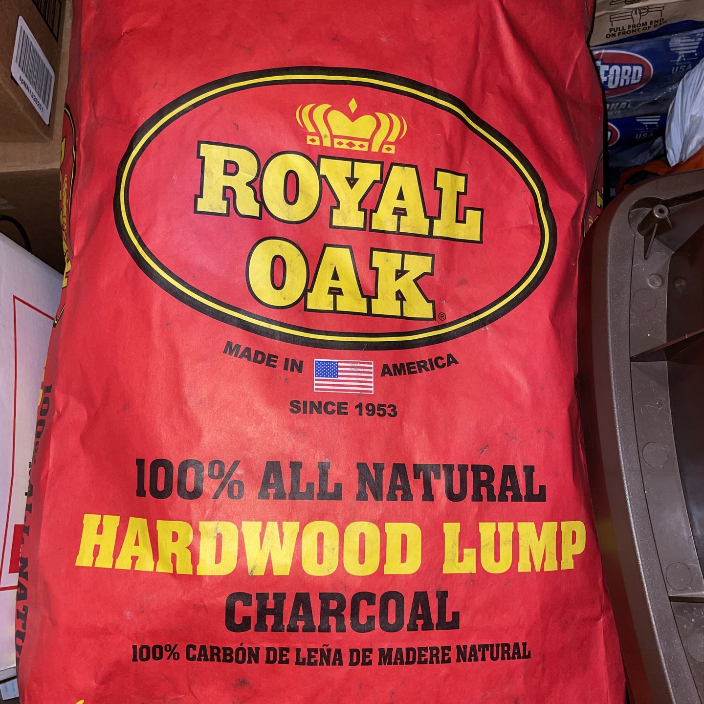 34% Off! 5 Bags! Royal Oak 15.44 lbs., 100% All Natural Hardwood Lump Charcoal!