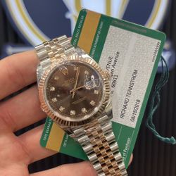 Rolex Datejust Chocolate Diamond Dial on Jubilee 2018