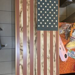 Custom Rustic American Flag
