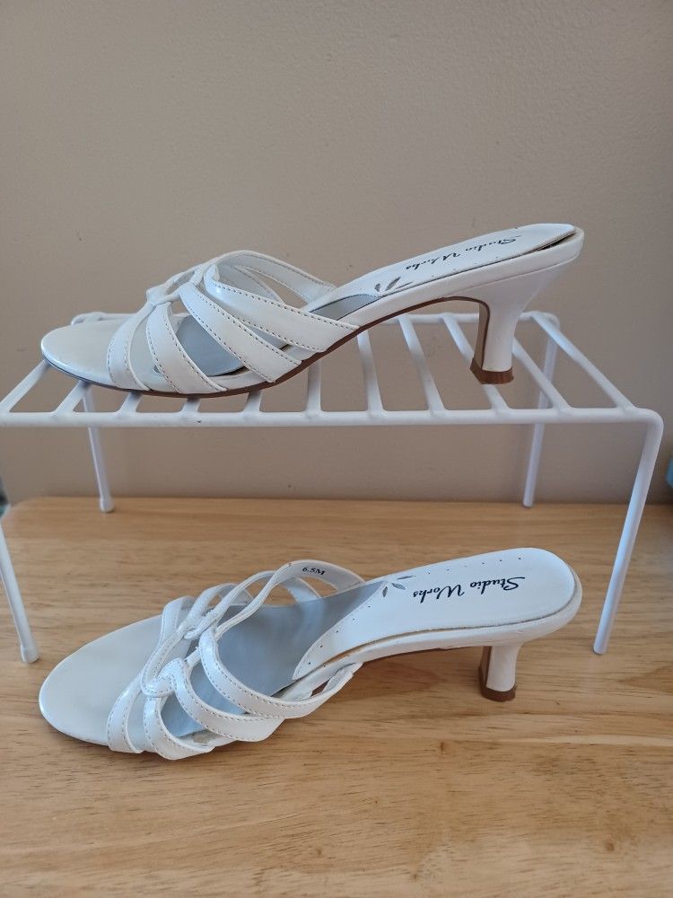 Studio Works White Sandals Shoes Size 6.5M