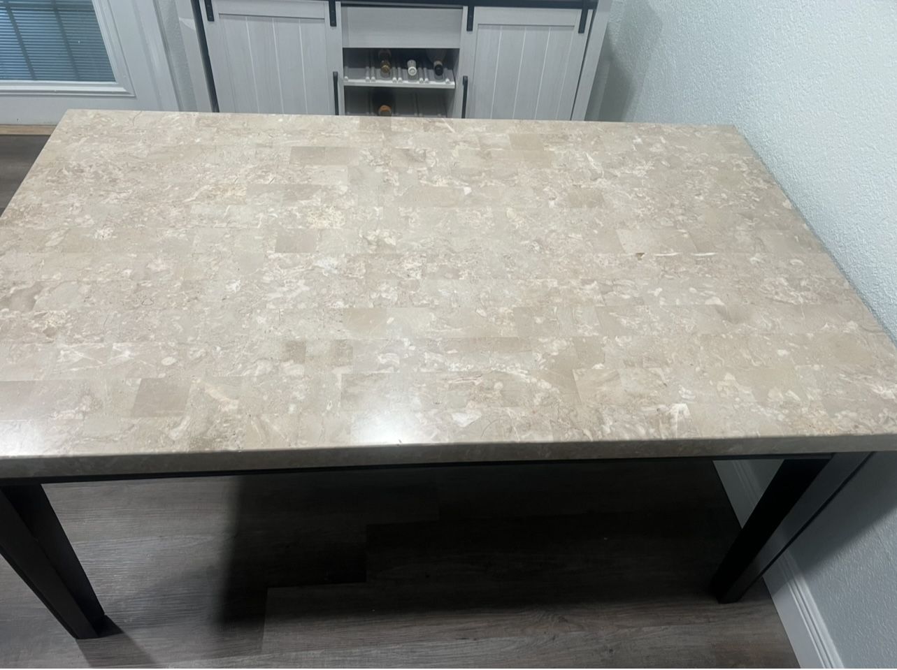 Free marble table …No chairs !