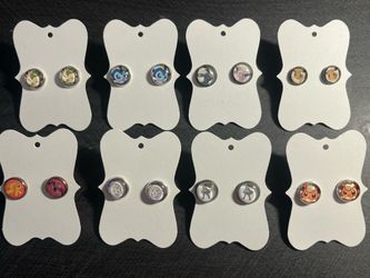 Pokémon Assorted Custom Made Key Chains Earrings Magnets