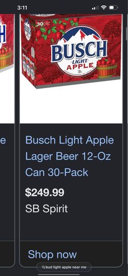 Busch light apple for sale