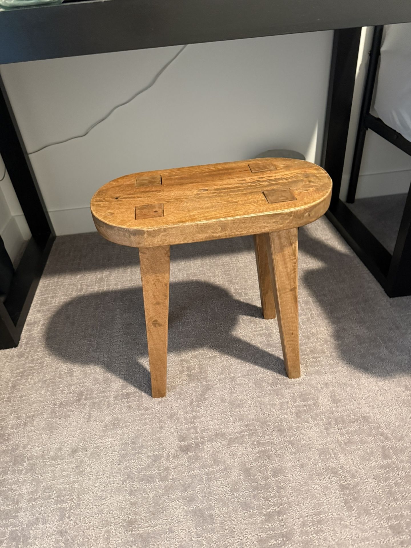 Wood Stool End Table