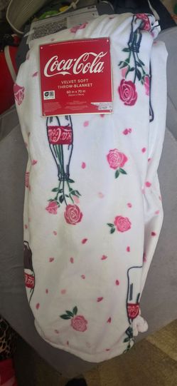 Coca-Cola Velvet Soft Throw Blanket