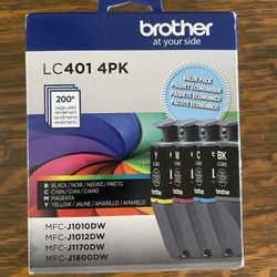 Brother LC401 4 Pack Printer Ink - NEW