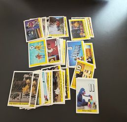 Lot of 65 of 1992 Sesame Street TV Trading Cards