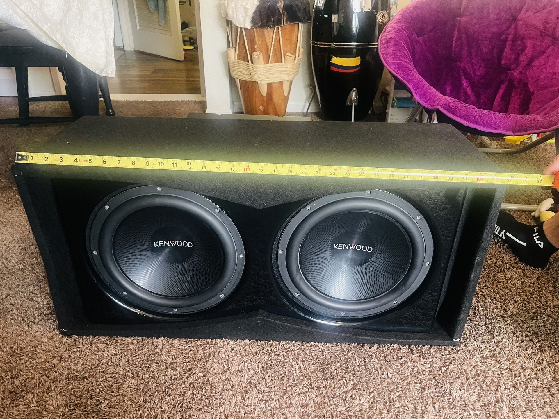 Speakers Sub 12’ With 1000 Pioneer Amplifier