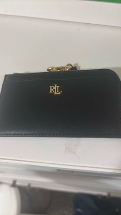 Lauren Ralph Lauren Black Zip Wallet & Key Pouch – Excellent Condition