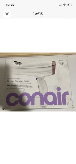 Conair Double Ceramic Hair Dryer 565L 1875W Conditioning Ions, open box