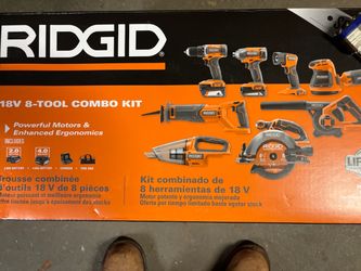RIDGID 18V 8-Tool Combo Kit