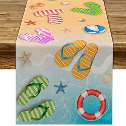 🩴 “Summertime” Seasonal Table Runner (13”x72”)