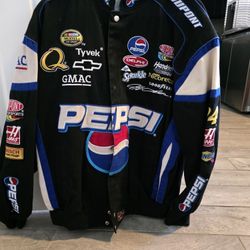 🏁 Vintage Jeff Gordon #24 Pepsi NASCAR Racing Jacket – Rare Chase Authentics Piece!