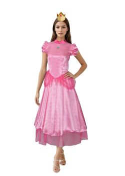 Women's Princess Peach Inspired Deluxe Costume Set, Large